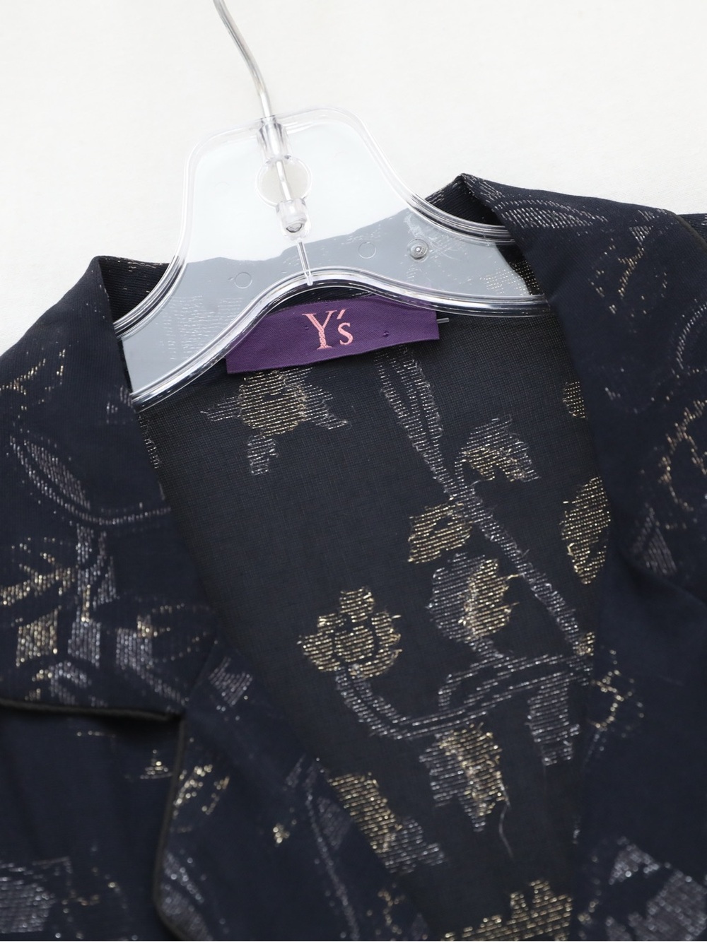 Takeshi Kosaka Y's women's tunic shirt metallic floral print NWOT L XL loose fit - Picture 3 of 9